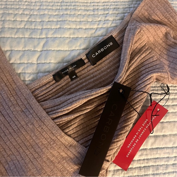 Carbon38 Ribbed Long Sleeve Top XS - Picture 2 of 2